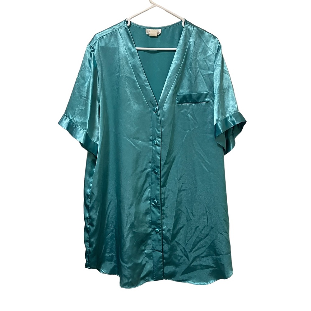 Vintage Inner Most Teal Night Shirt Nightie